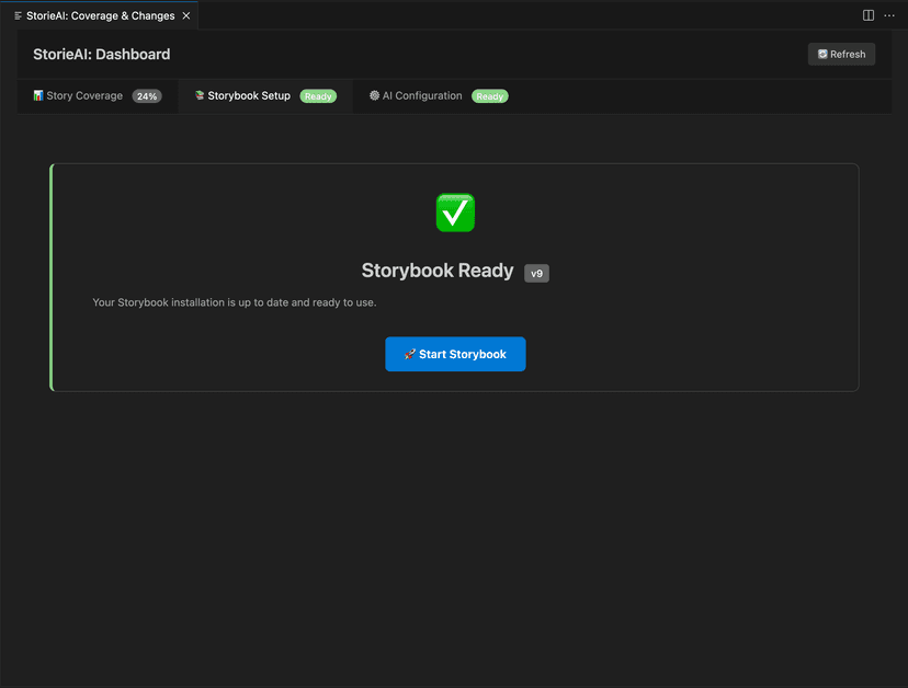 Developer setup flow automated by StorieAI